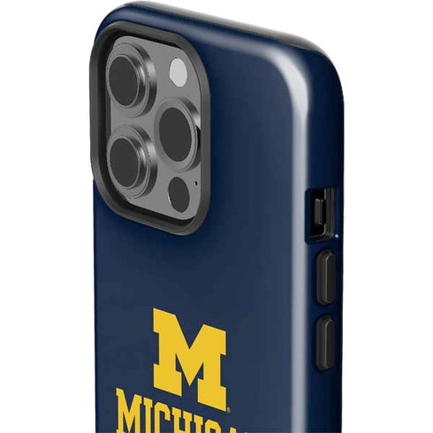 University of Michigan Ann Arbor Est 1817 iPhone 15 Pro Impact Case